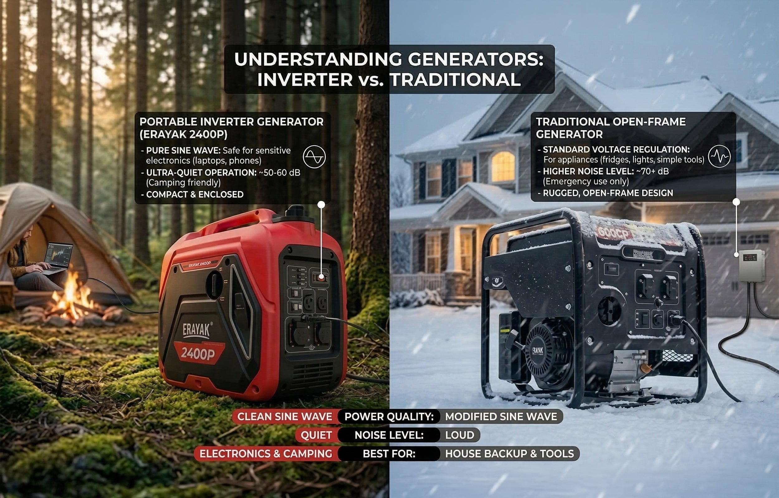 Inverter Generator vs Traditional Generator: Which Is Right for You? (2026)