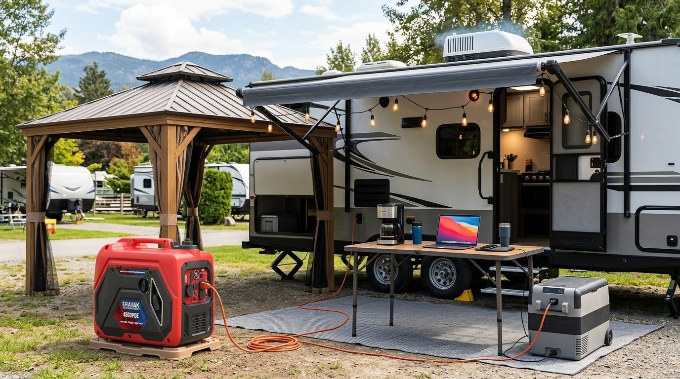 Best 30 Amp Inverter Generator for RV Camping: How to Choose Quiet, RV-Ready Power - Erayak Power