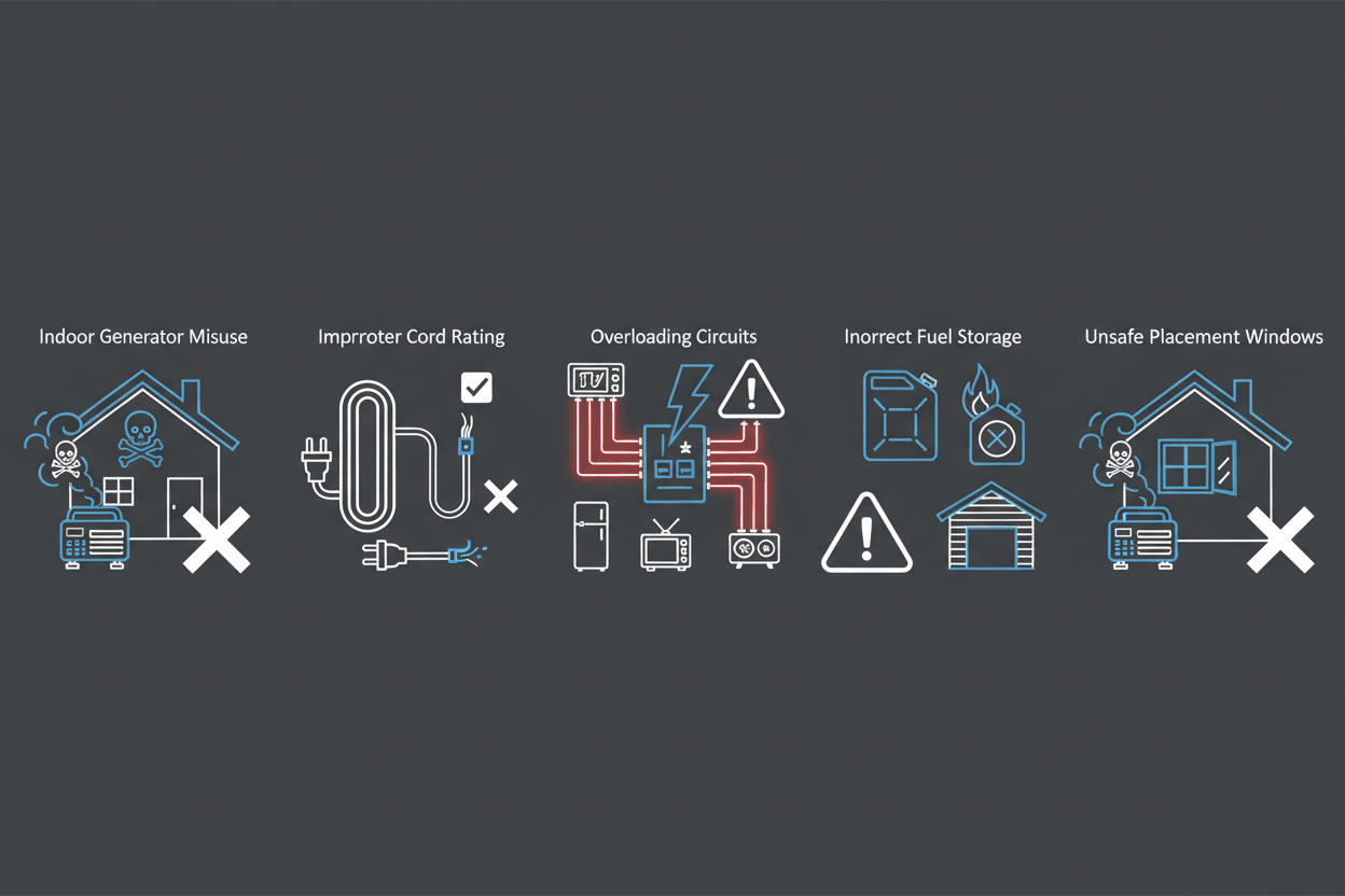 Common Mistakes to Avoid When Using a Home Backup Generator - Erayak Power