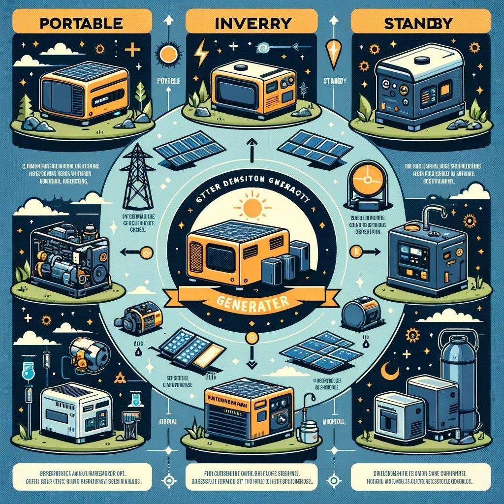 Exploring the Diversity: Different Types of Generators for Every Need - Erayak Power