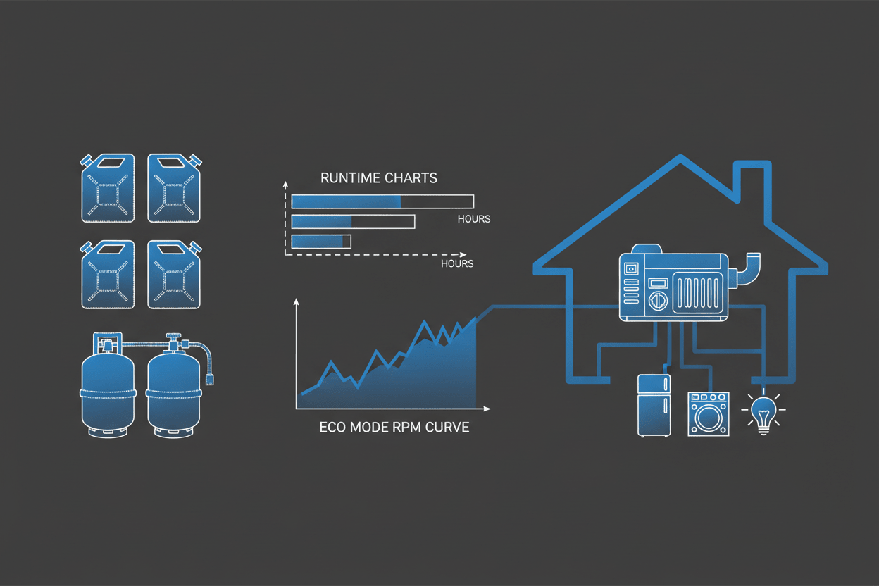 Fuel Planning for Home Backup Generators During Extended Outages - Erayak Power