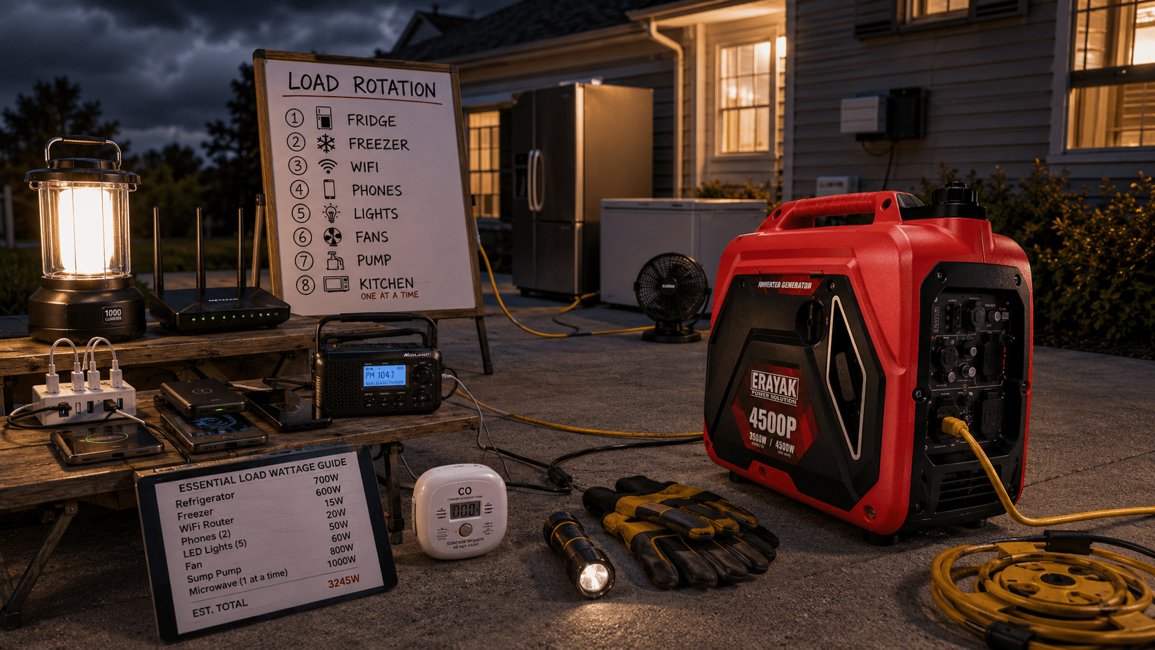Home Backup Generator Sizing Guide: What Can It Run During an Outage? - Erayak Power