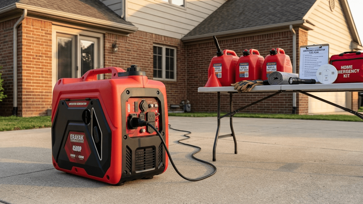 How to Store Gasoline for Emergency Generator Use: Safety, Shelf Life and Backup Power Tips - Erayak Power