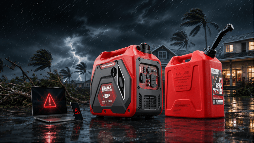Hurricane Generator Fuel Storage Guide: Is Your Backup Fuel Ready? - Erayak Power