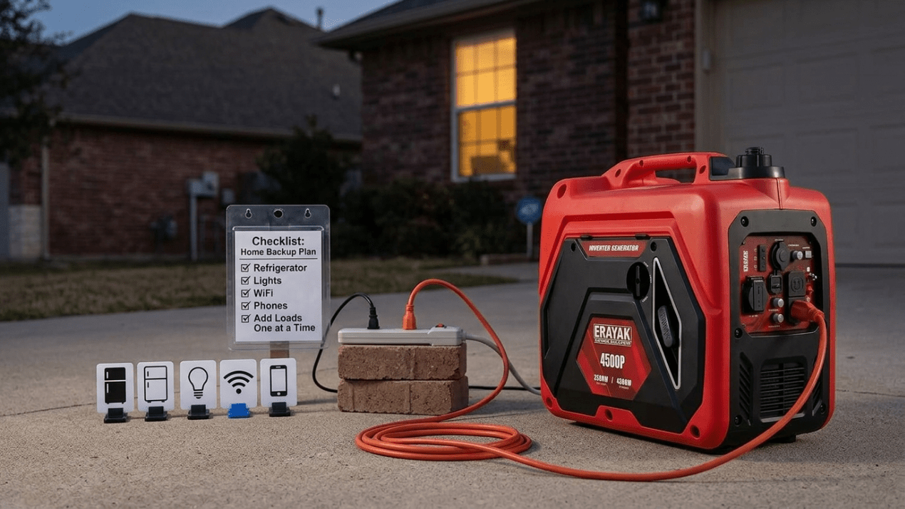 Portable Generator vs Power Station: Which Is Better for Home Backup? - Erayak Power