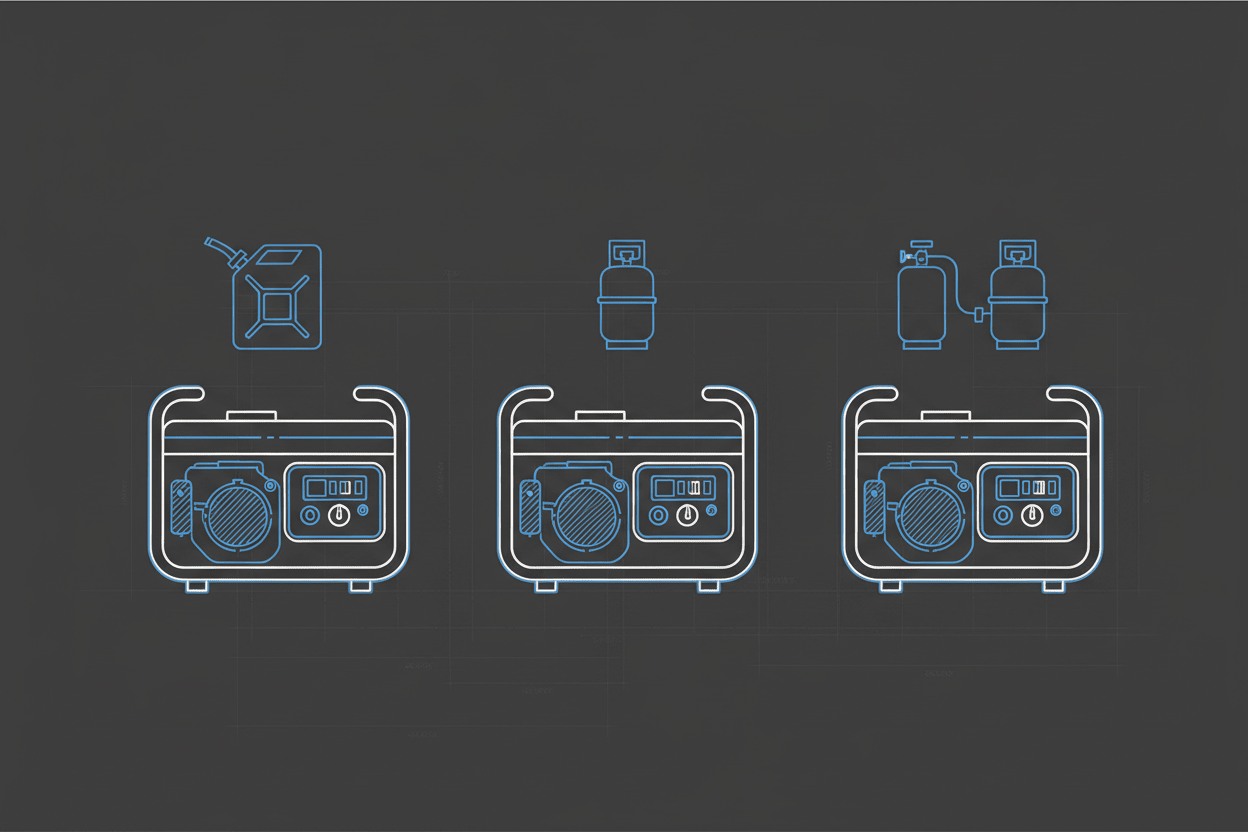 RV Generator Fuel Options: Gasoline vs Propane (and Dual-Fuel) - Erayak Power