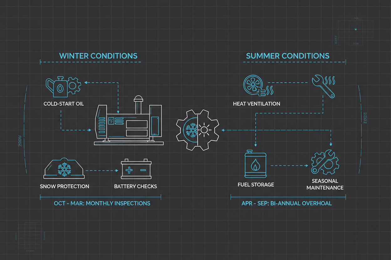 Seasonal Tips to Keep Your Home Backup Generator Ready All Year - Erayak Power