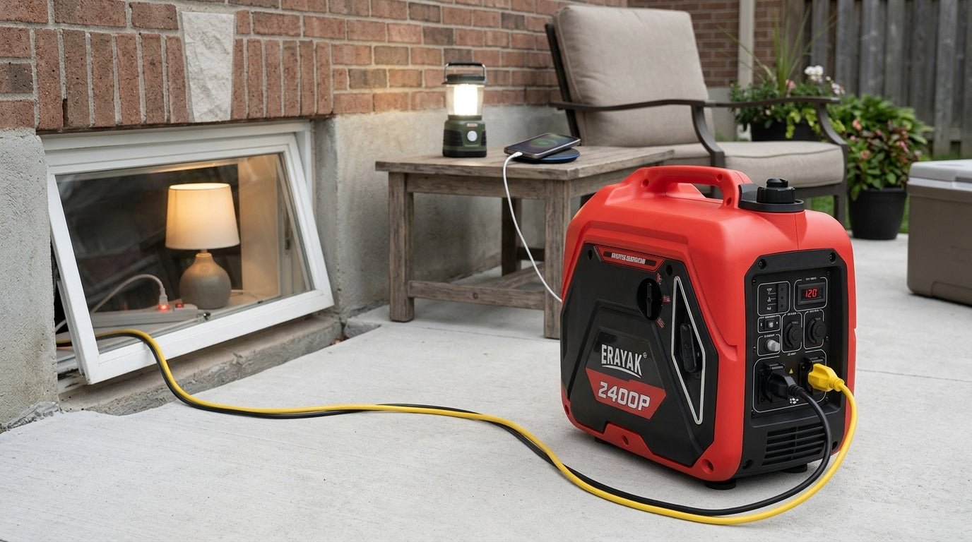 What Can a 2400 Watt Generator Run? 2026 Appliance Watts Chart - Erayak Power