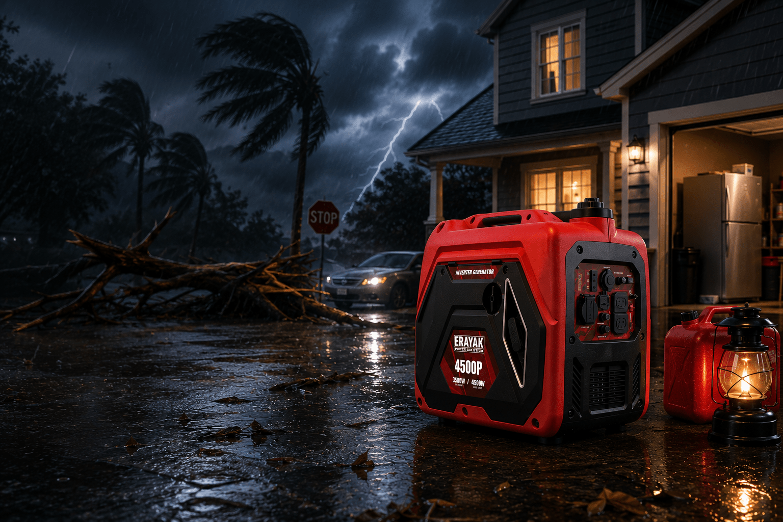 What Can a 4500 Watt Generator Run During a Hurricane? - Erayak Power