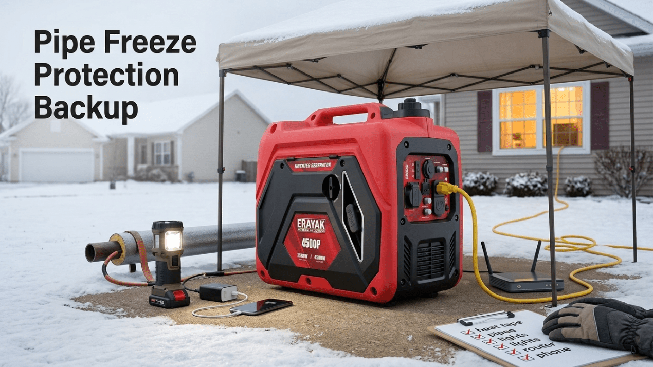 What Size Generator for Heat Tape and Pipe Freeze Protection? - Erayak Power