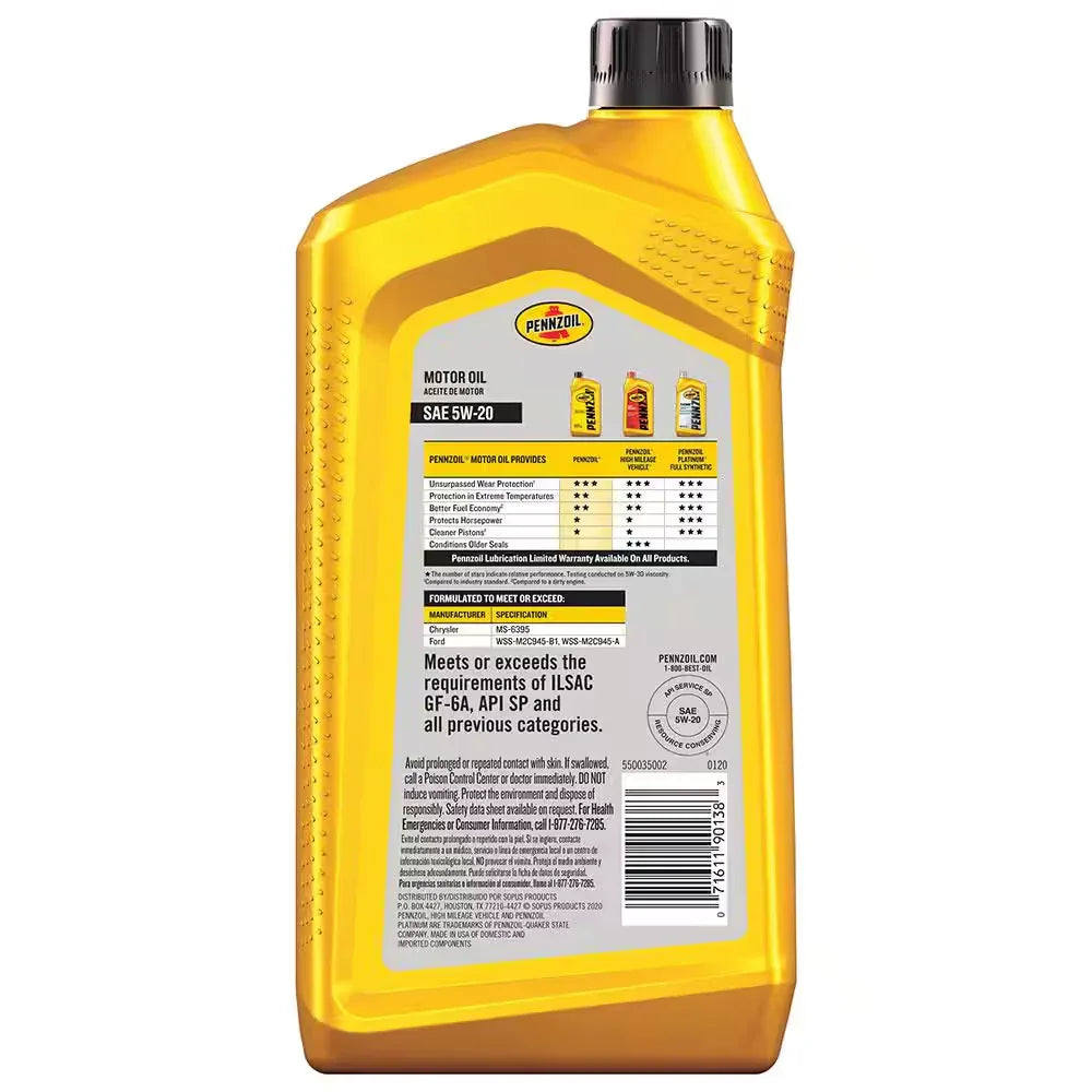 SAE 5W-20 Motor Oil 1 Qt.
