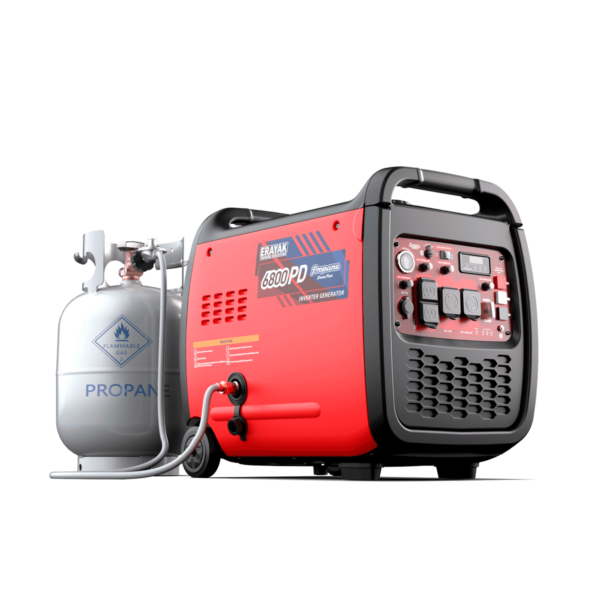 Erayak Dual-Fuel 6800W Inverter Generator For RV Home Backup | 6800PD