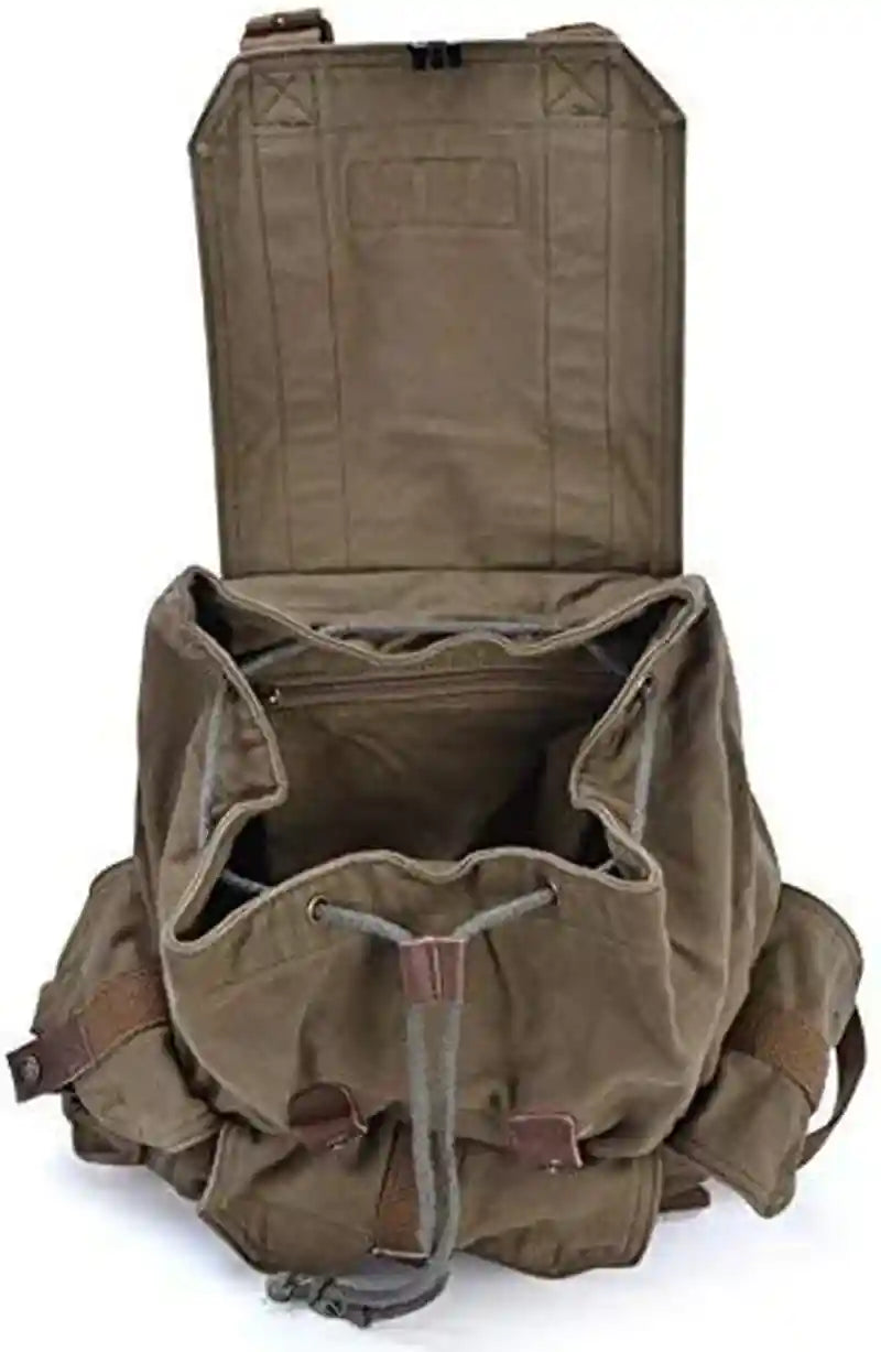 GOOTIUM 21101AMG Specially High Density Thick Canvas Backpack Rucksack, Field Tan, Large