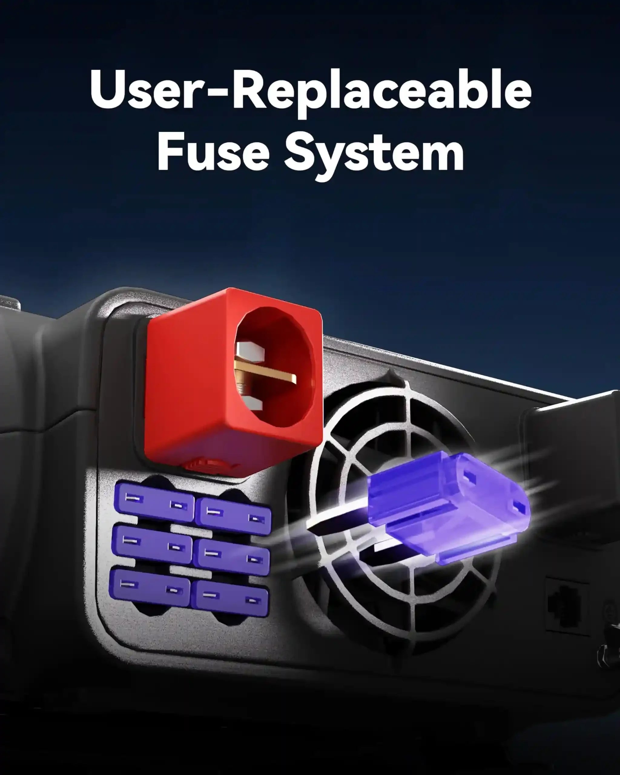 Erayak 2000W Power Inverter, 12V DC to 120V AC, LCD Display, Modified Sine Wave, Remote Control, USB-A & Type-C Ports, 6×40A Fuses, Quiet Fan for RV, Truck, Solar, Home Backup