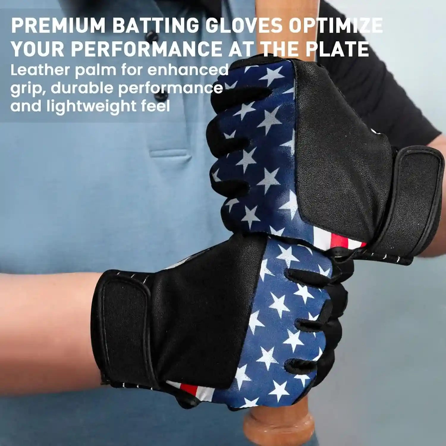 FINGER TEN Batting Gloves Men Youth Adult for Baseball Softball Cabretta Leather Batting Glove 1 Pair, Mens Boys Girls Pro Grip Gloves