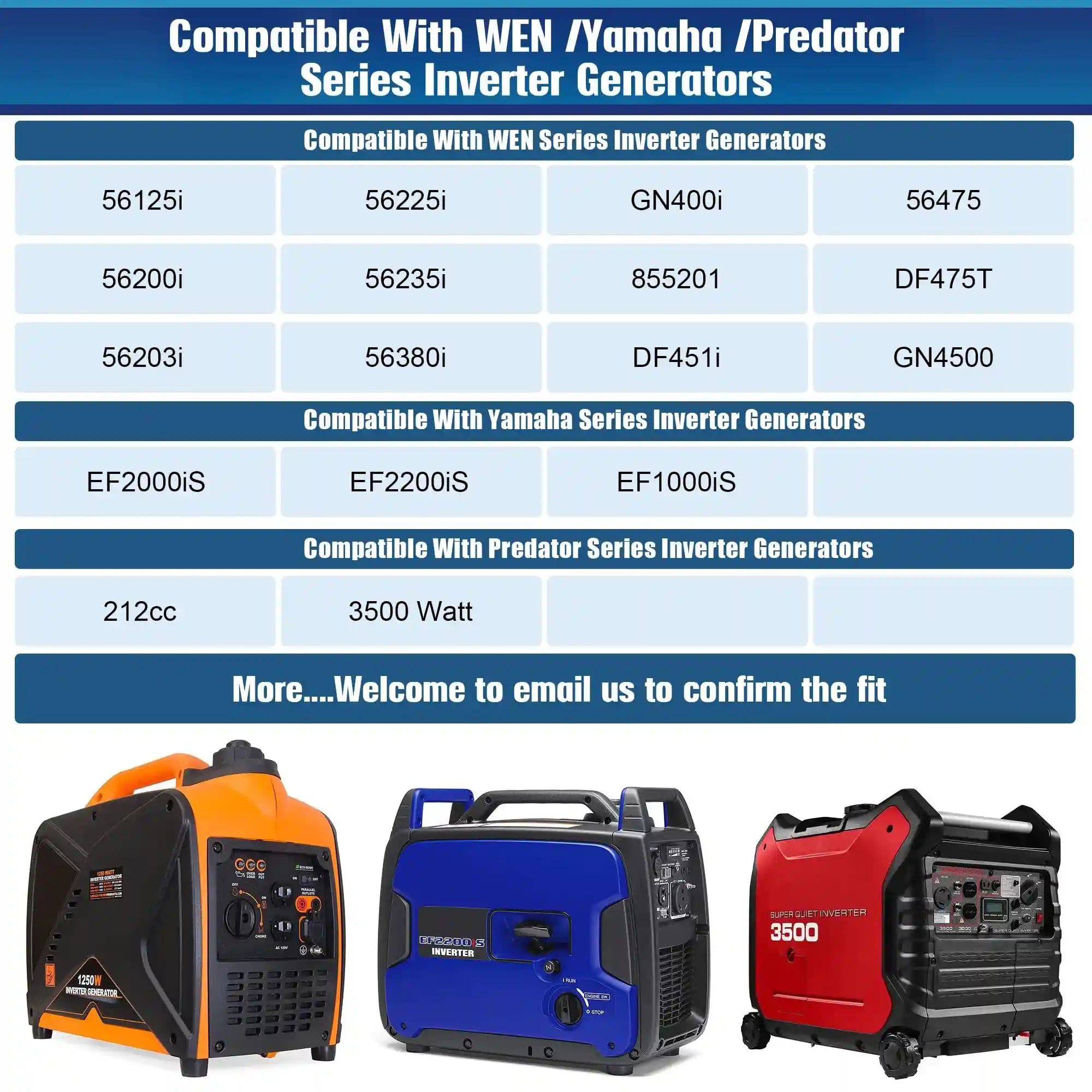 Dreyoo Replacement for 55201 Magnetic Oil Dipstick for Inverter Generator Compatible with Wen/Predator, Aluminum Generator Magnetic Oil Dipstick with O Ring, Silver, 2 Pcs