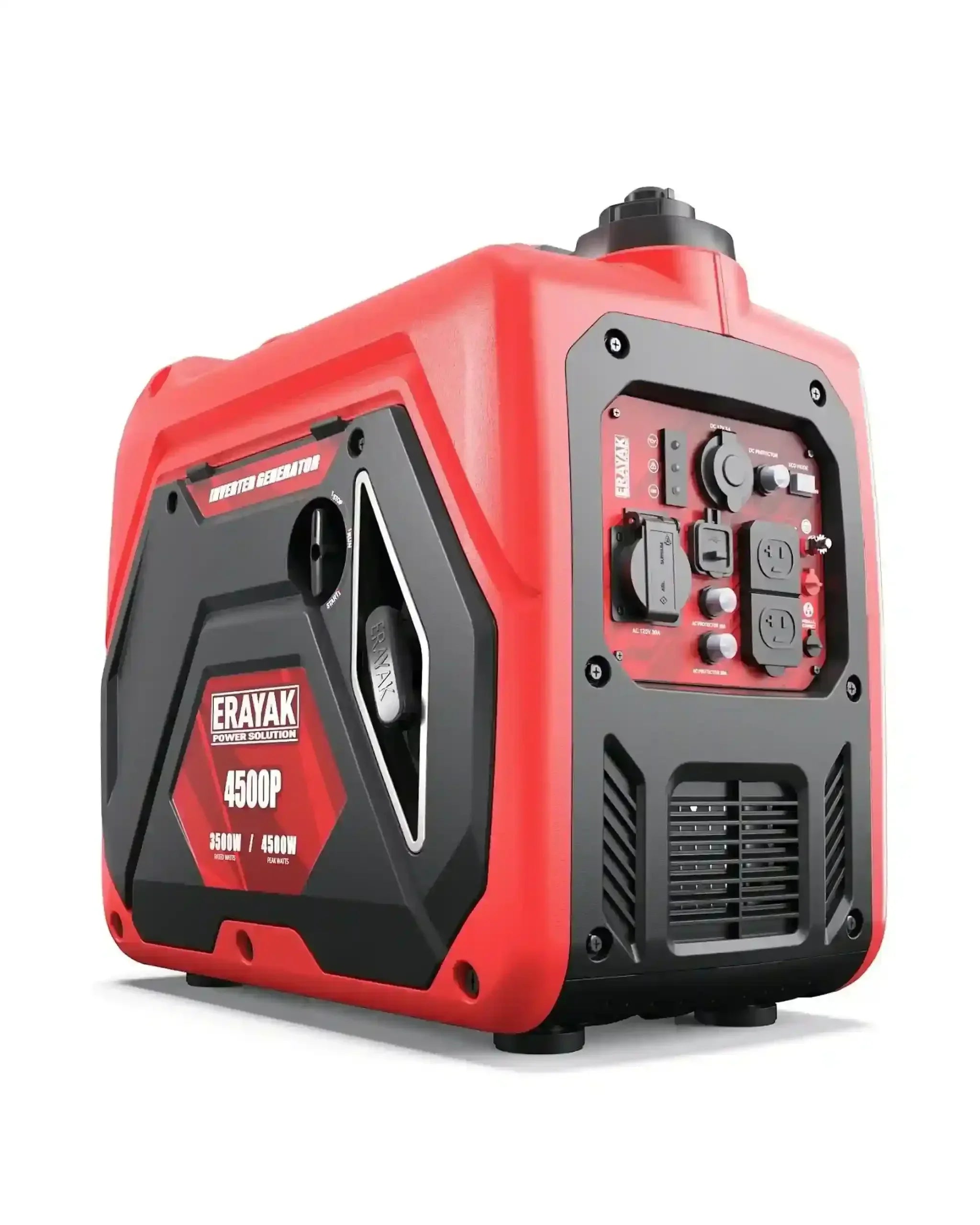 Erayak 4500W Inverter Generator - 30 Amp RV Ready Portable Quiet Power for Camping and Home Backup