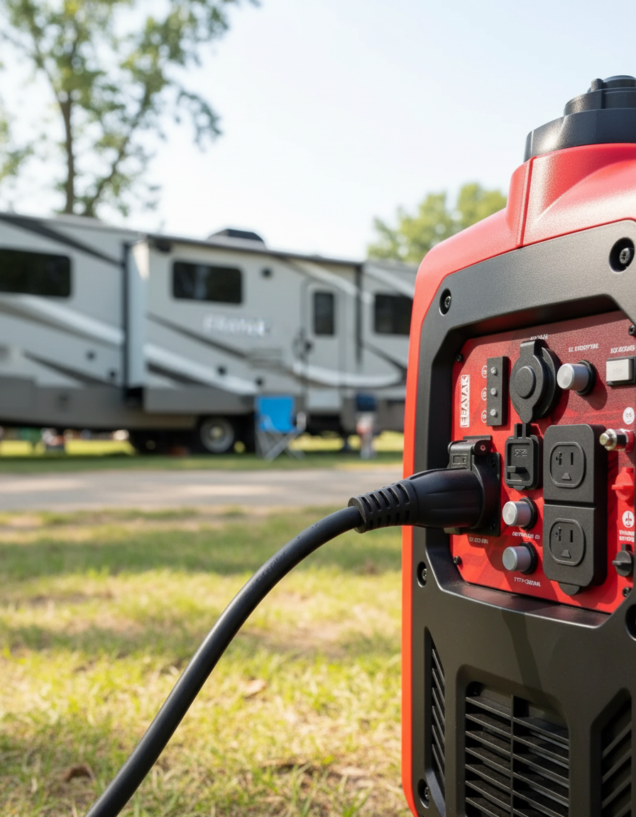 Erayak Generator TT-30A RV Outlet Connection - 30 Amp RV Ready Plug Outdoor Setup