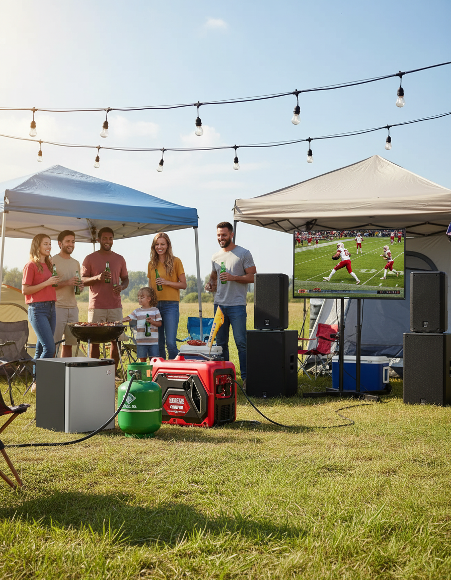 Erayak Portable Inverter Generator Lifestyle - Quiet Outdoor Power for Camping and Recreation