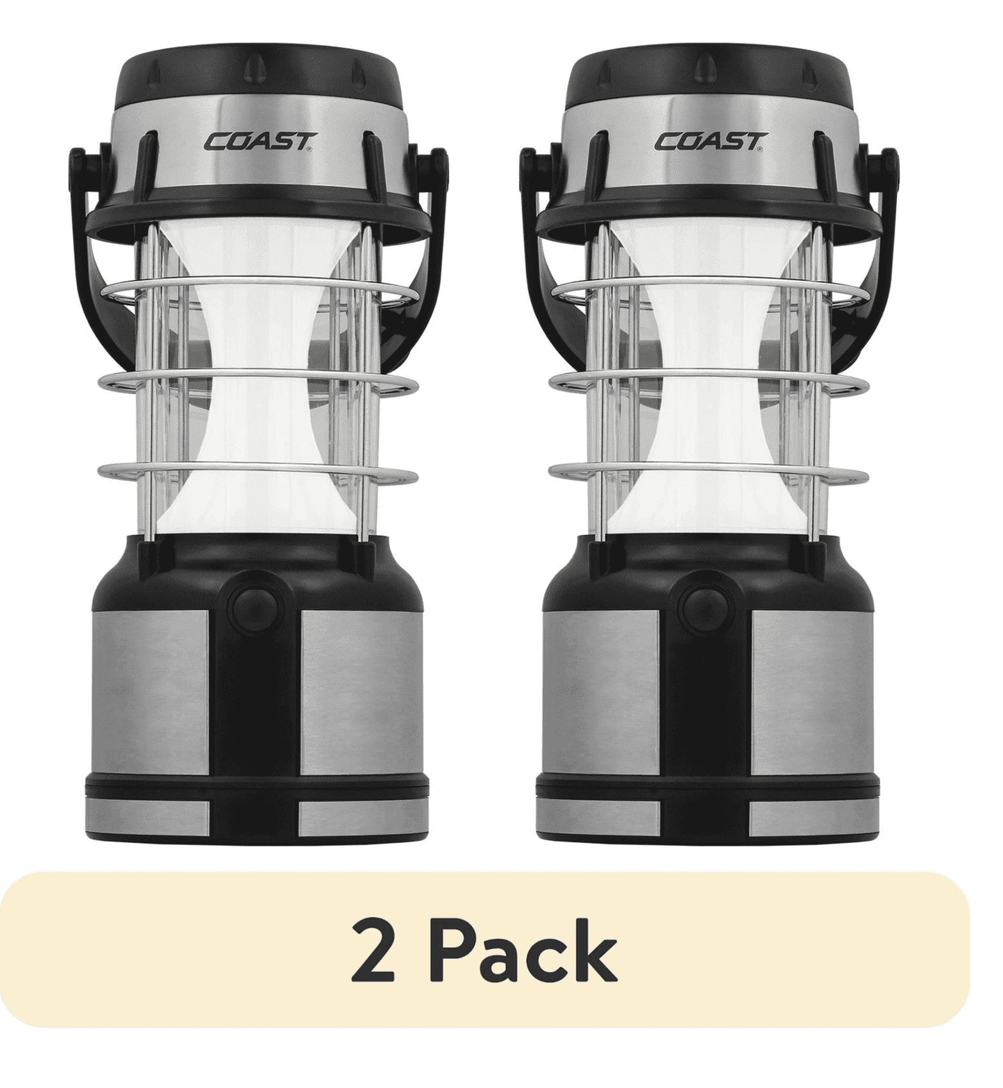 (2 Pack) EAL18 LED Lantern – 460 Lumens, Dual Color (White & Red), 4 Light Modes, IP54 Rated