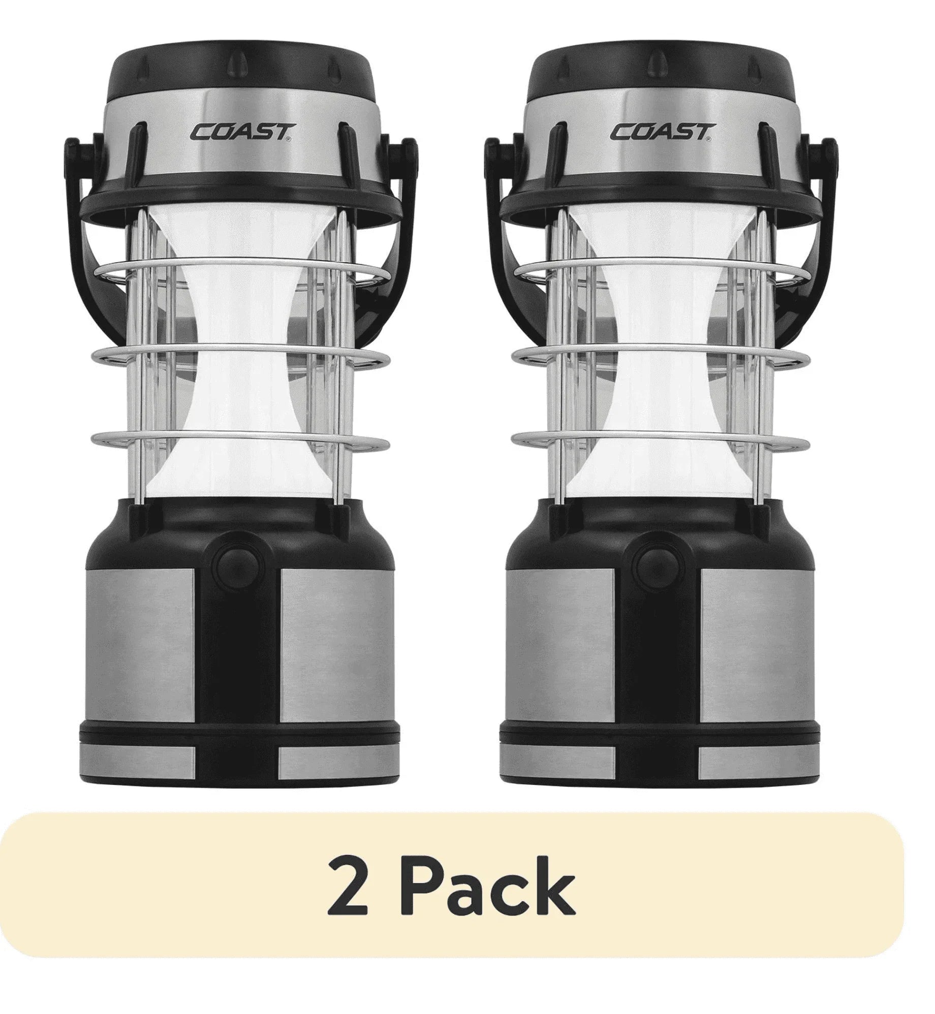 (2 Pack) EAL18 LED Lantern – 460 Lumens, Dual Color (White & Red), 4 Light Modes, IP54 Rated