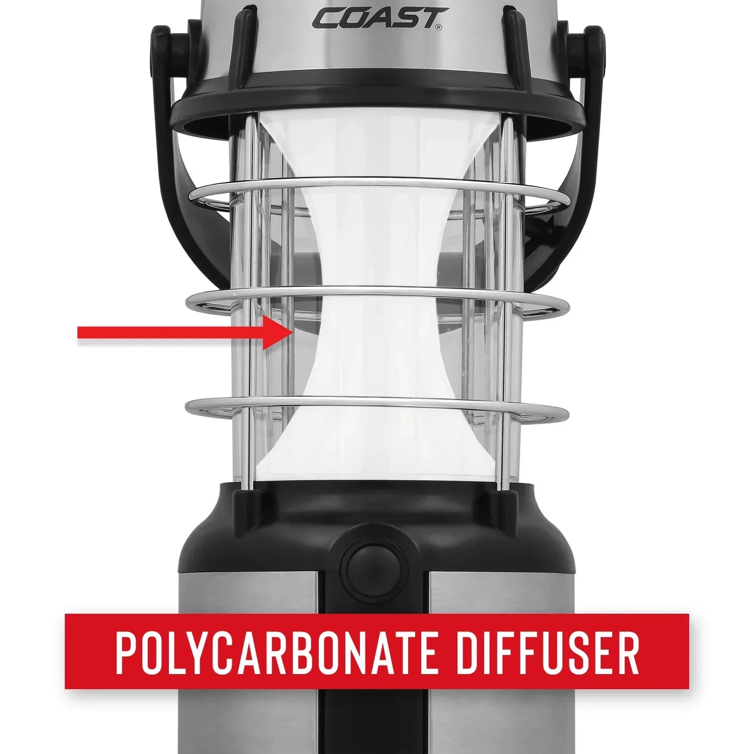 (2 Pack) EAL18 LED Lantern – 460 Lumens, Dual Color (White & Red), 4 Light Modes, IP54 Rated