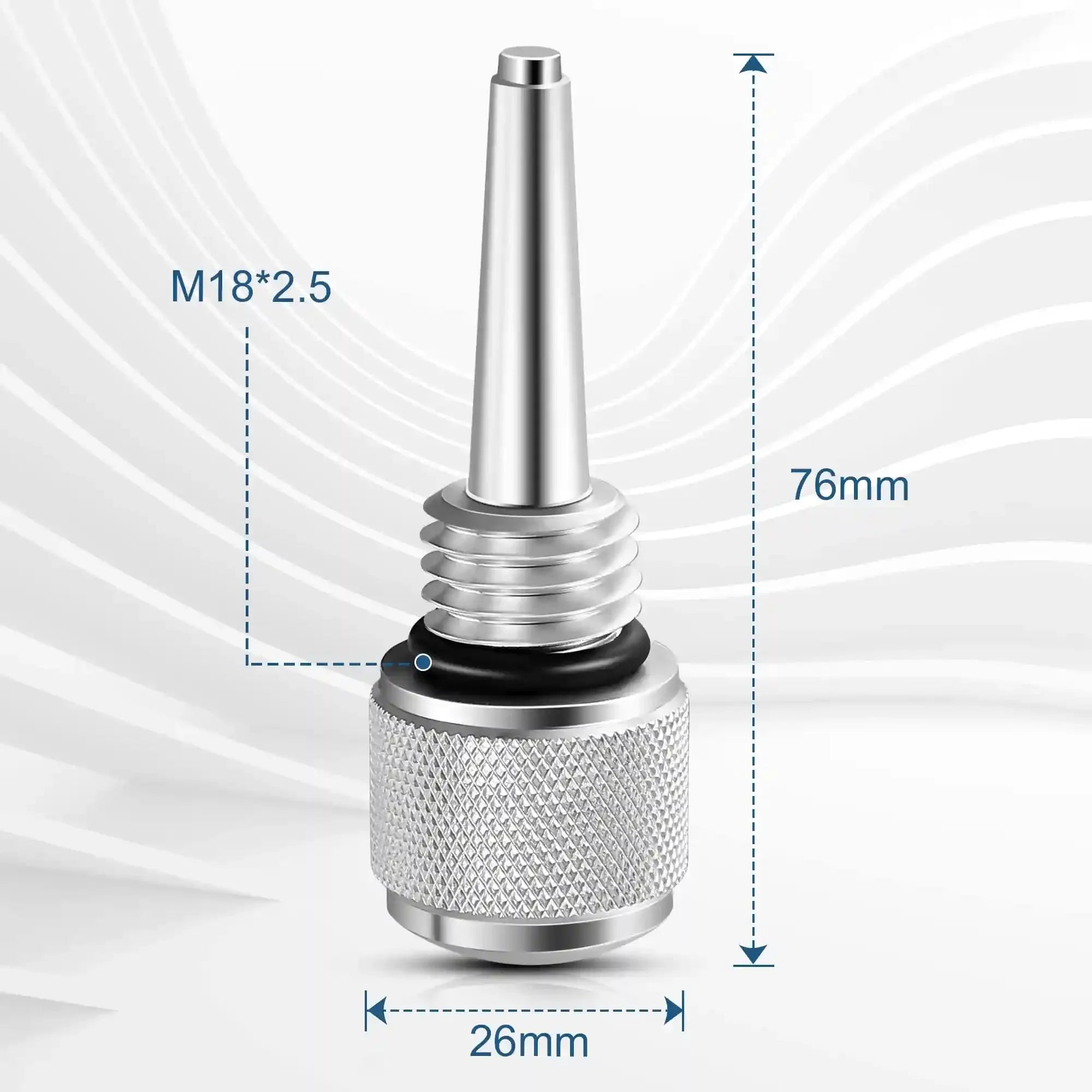 Dreyoo Replacement for 55201 Magnetic Oil Dipstick for Inverter Generator Compatible with Wen/Predator, Aluminum Generator Magnetic Oil Dipstick with O Ring, Silver, 2 Pcs - Erayak Power