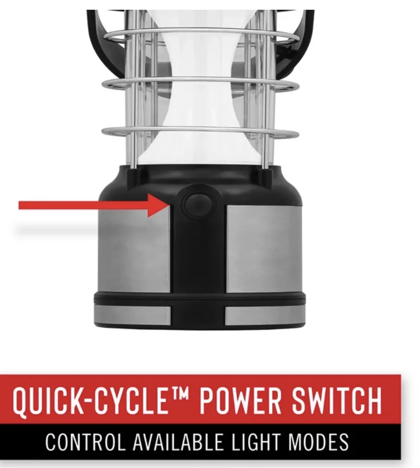 (2 Pack) EAL18 LED Lantern – 460 Lumens, Dual Color (White & Red), 4 Light Modes, IP54 Rated