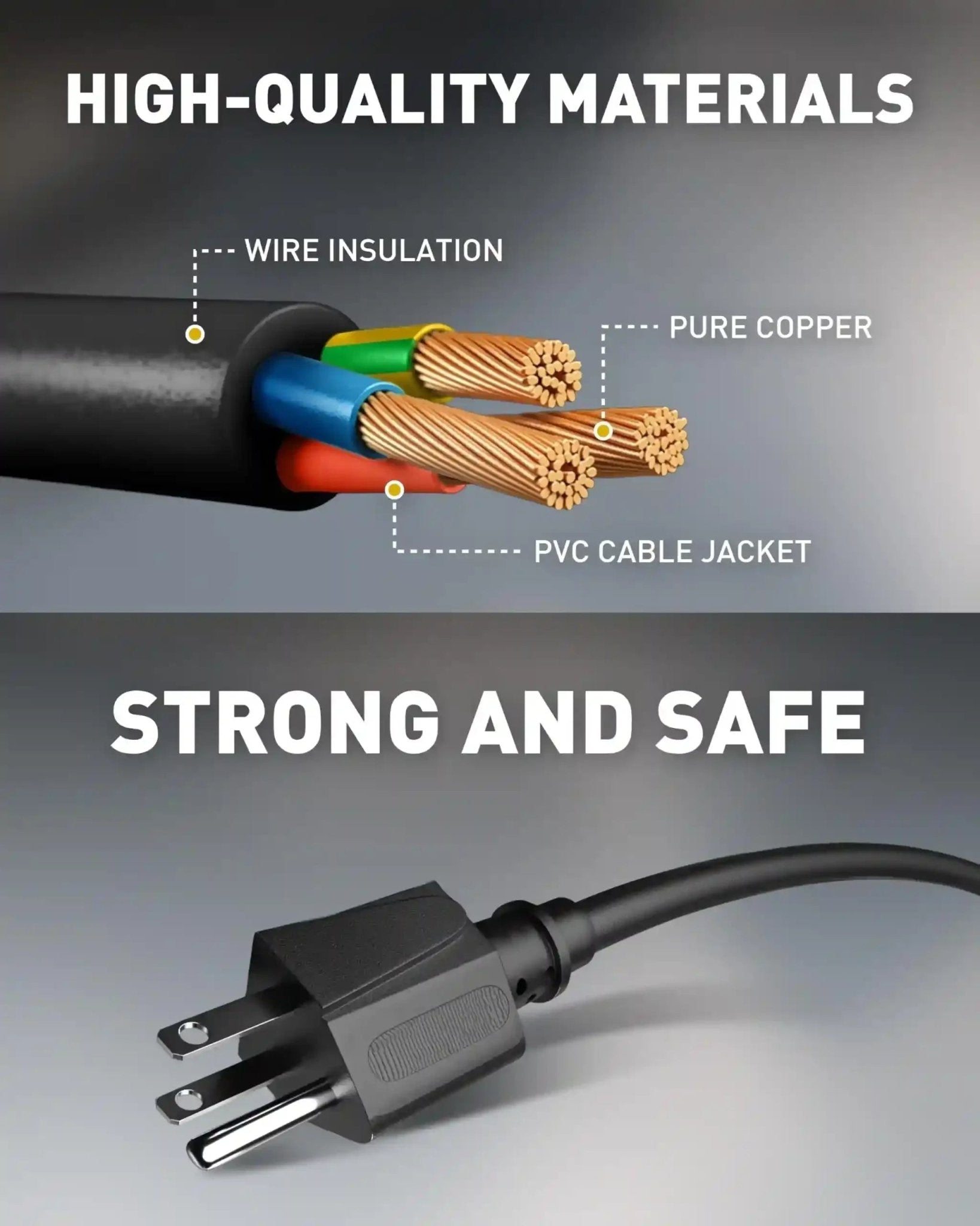 Erayak 25ft Retractable Extension Cord Reel, Hand Wind, 13 Amp 16/3 AWG SJTW - Erayak Power