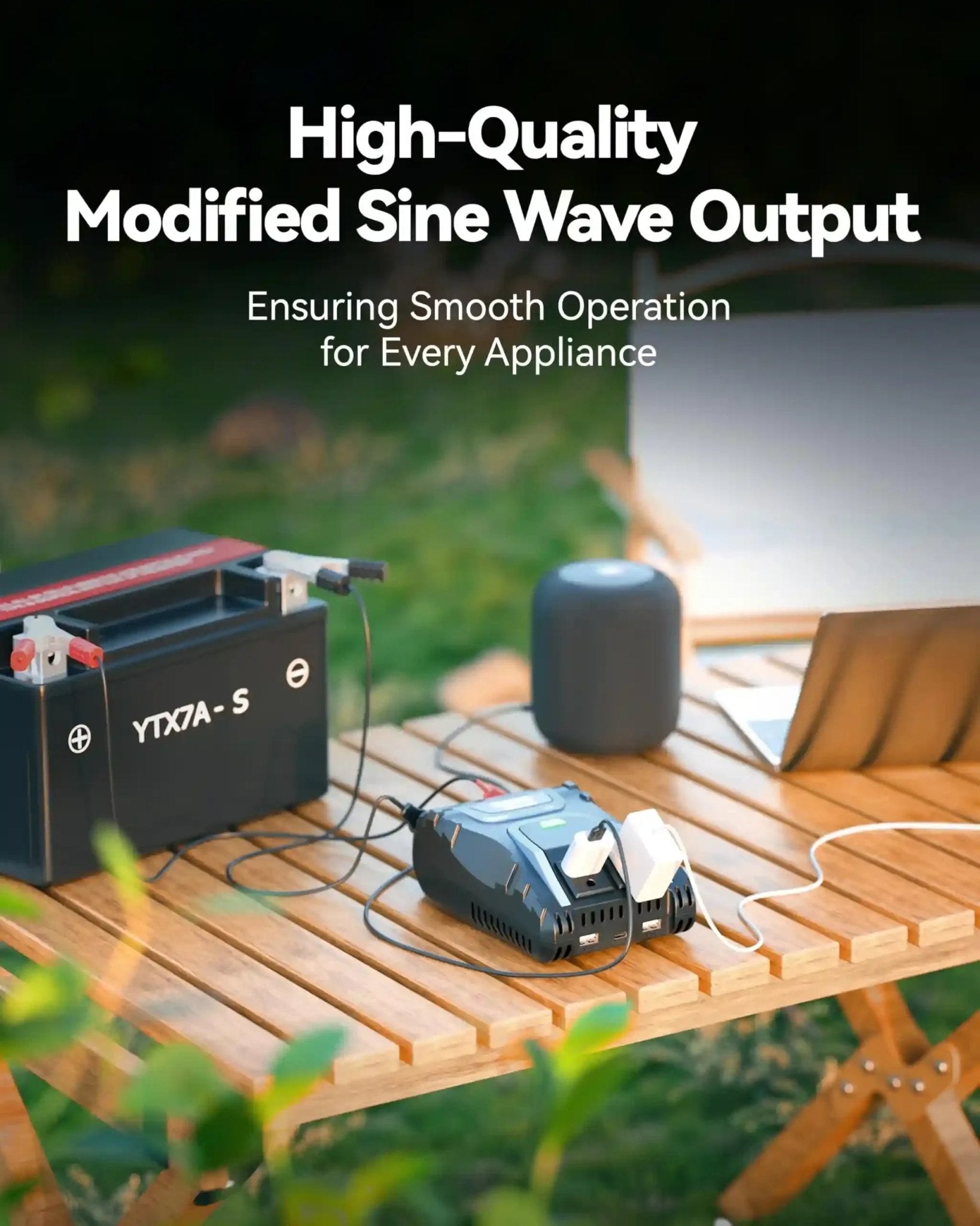 Erayak 400W Car Power Inverter - DC 12V to AC 120V with USB Charger & Cigarette Lighter Adapter - Erayak Power