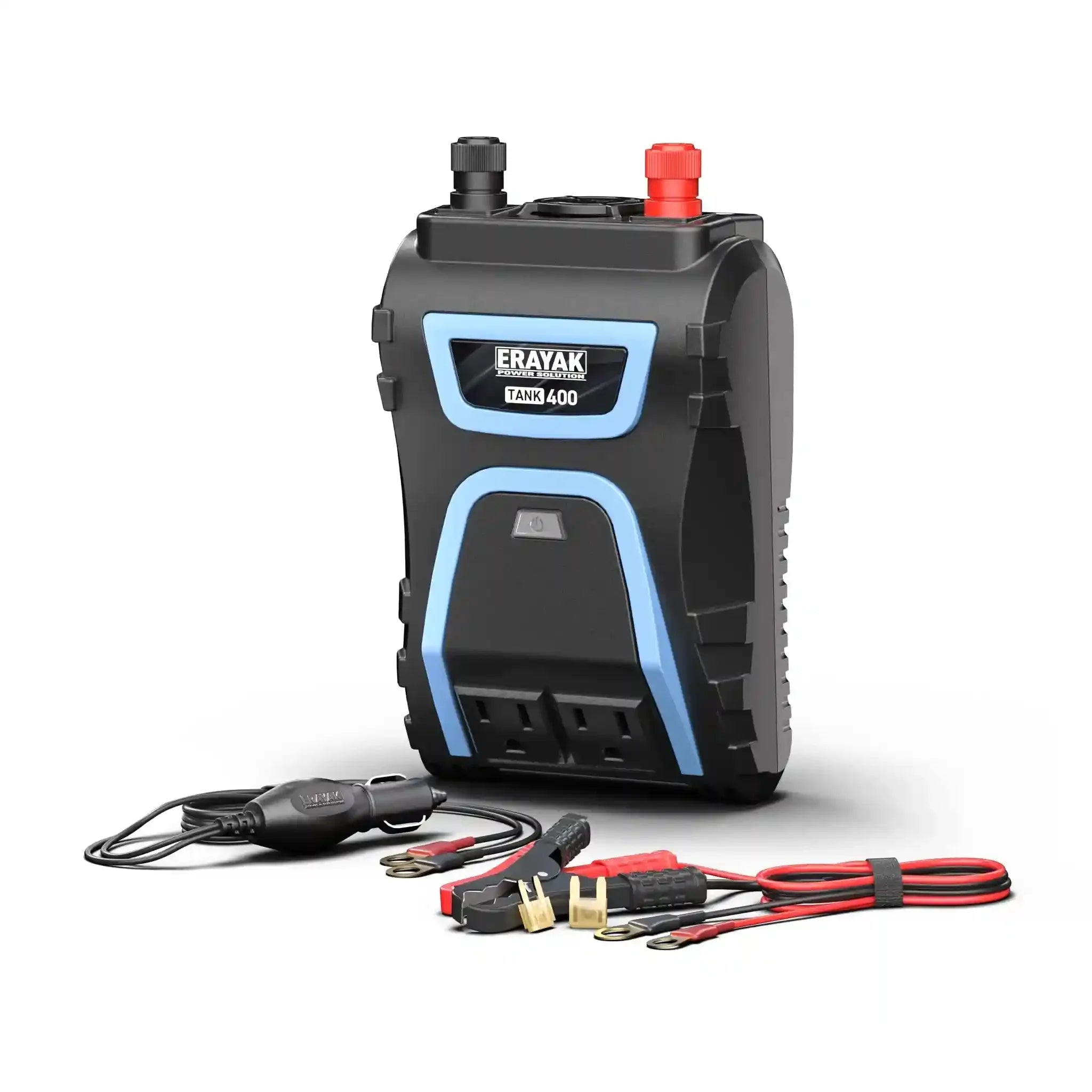 Erayak 400W Car Power Inverter - DC 12V to AC 120V with USB Charger & Cigarette Lighter Adapter - Erayak Power