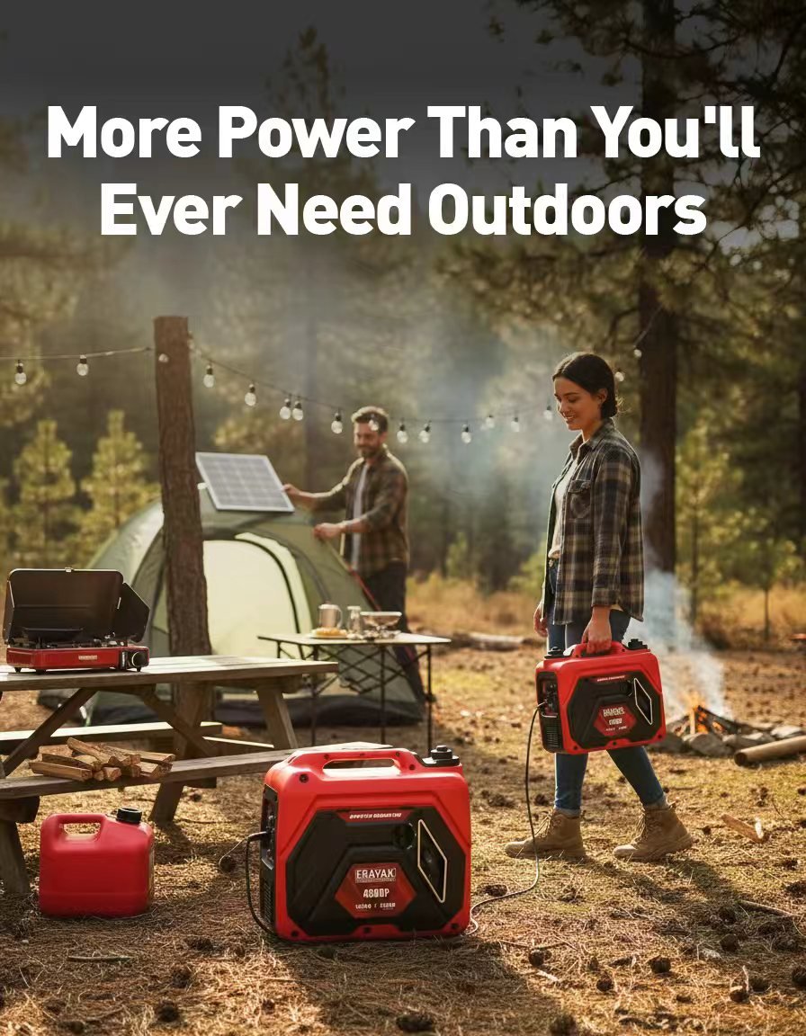 Erayak 4500W Quiet Inverter Generator | 30A RV - Ready Camping & Home Backup Power - Erayak Power