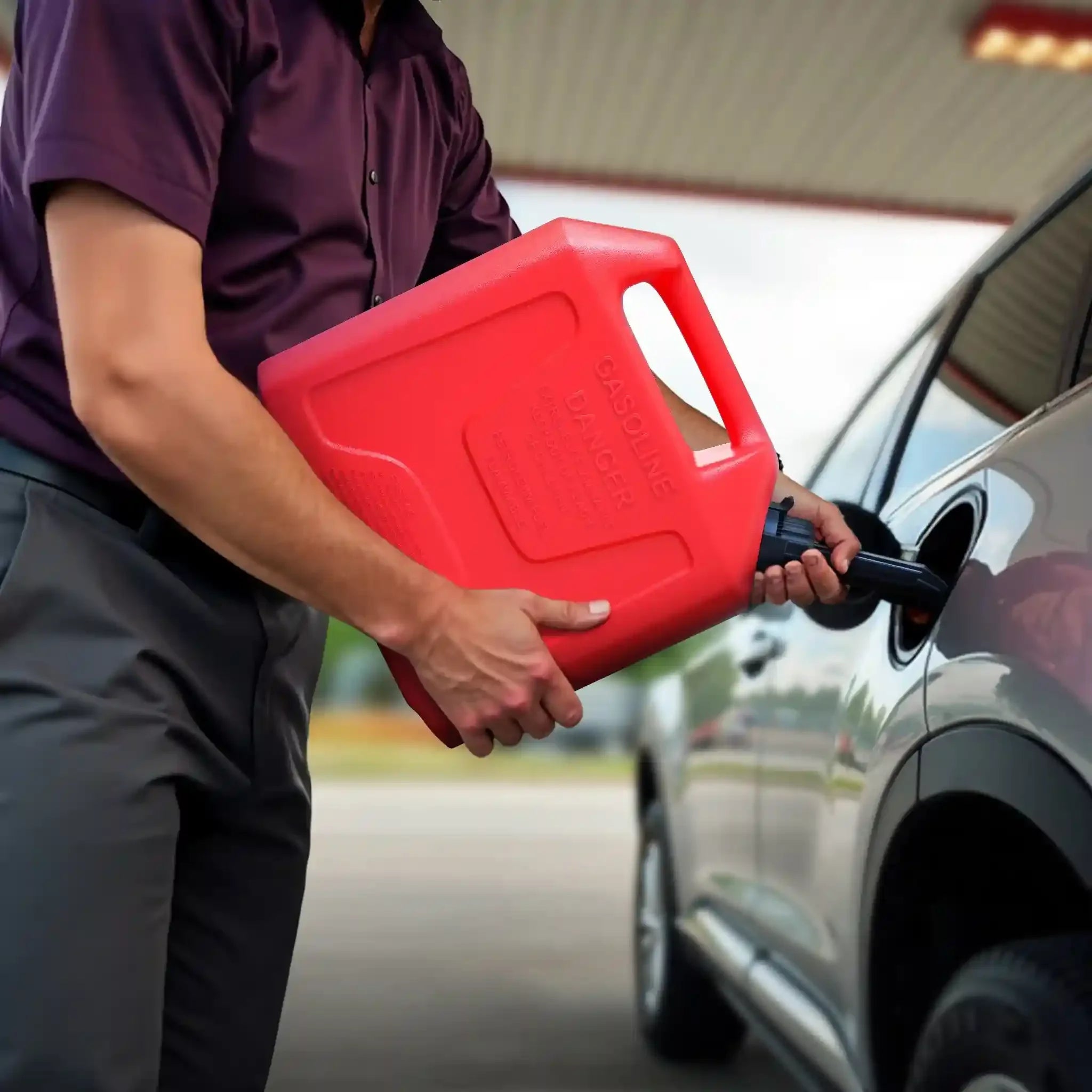 Erayak 5.3 Gallon Gas Can Safe - Flo Auto Shut Off – Flame Shield Safety System & Quick - Flow Spout - Erayak Power