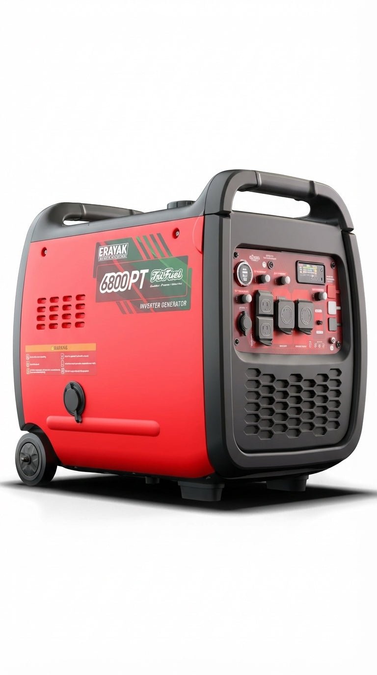 Erayak 6800W Portable Inverter Generator - 120V/240V Home Backup | Dual Fuel & Tri - Fuel Ready - Erayak Power