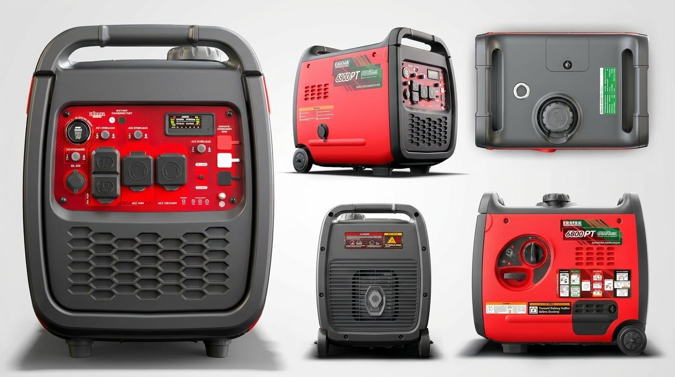 Erayak 6800W Portable Inverter Generator - 120V/240V Home Backup | Dual Fuel & Tri - Fuel Ready - Erayak Power - Inverter Generator - EK-6800PT