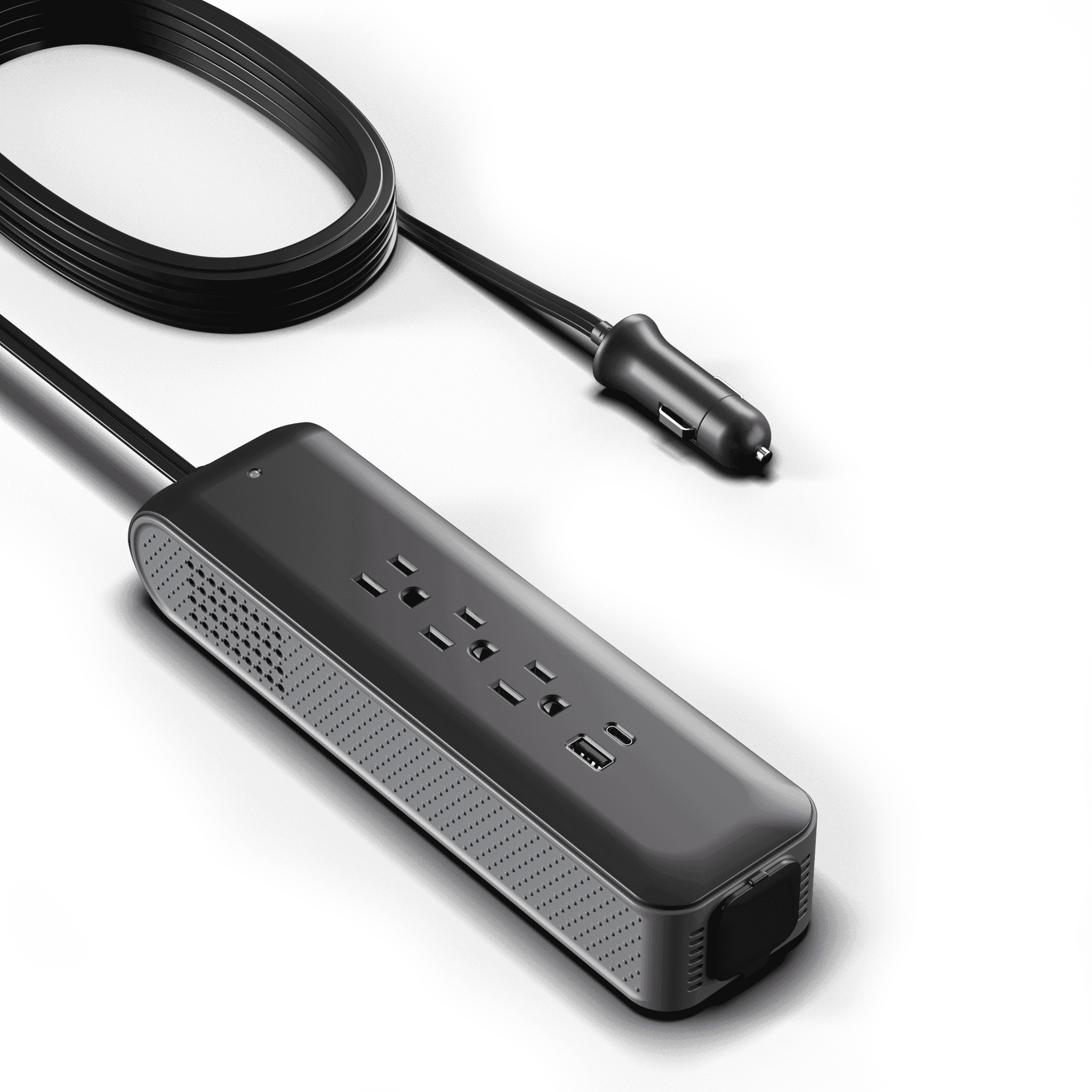 ERAYAK TANK150 Cigarette Lighter Adapter with 3 AC Outlets, USB-C, USB-A & Extra 12V Socket - Erayak Power - Car charger - EK-TANK150