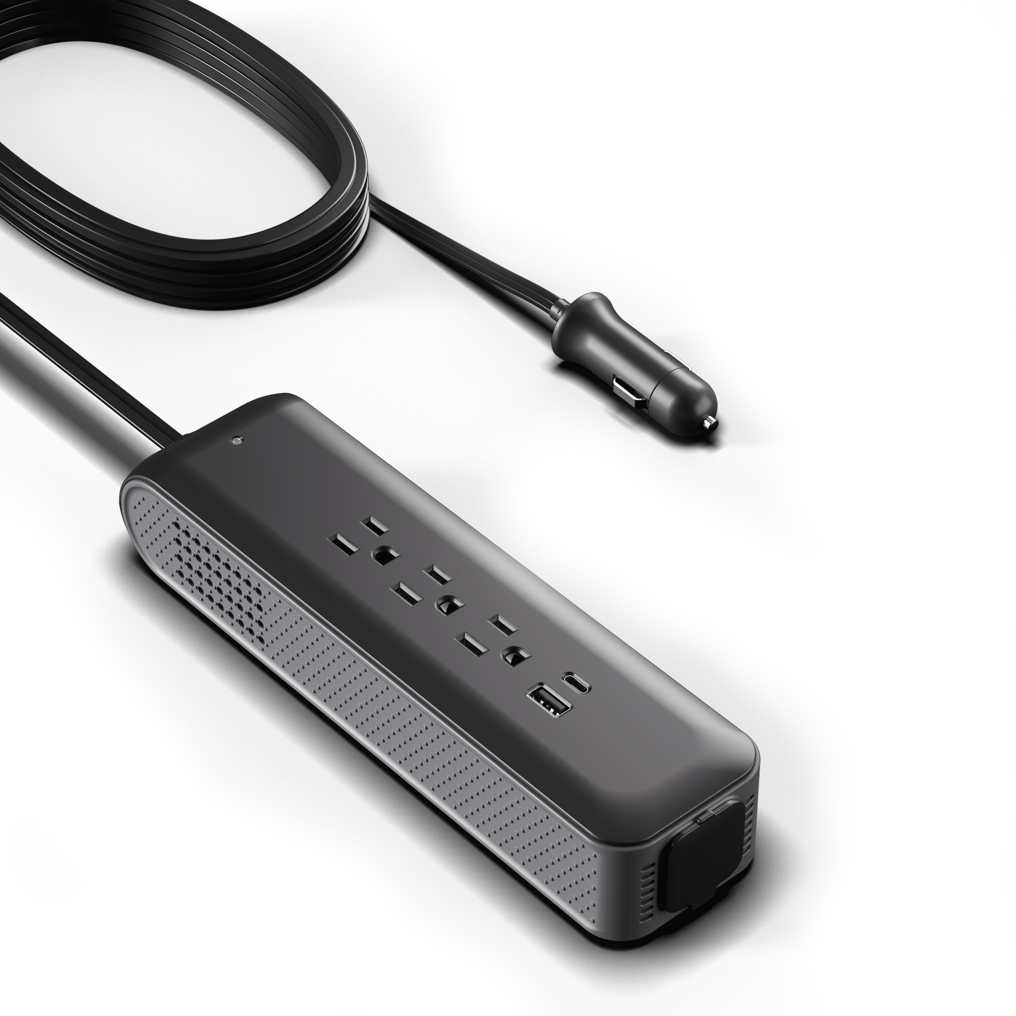 ERAYAK TANK150 Cigarette Lighter Adapter with 3 AC Outlets, USB-C, USB-A & Extra 12V Socket - Erayak Power - Car charger - EK-TANK150
