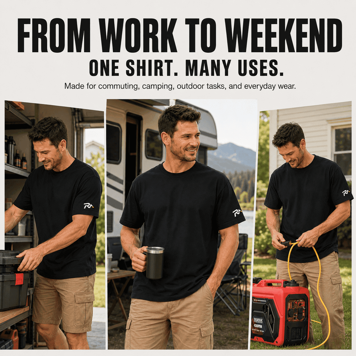 ERAYAK UPF 50+ Quick-Dry Breathable Outdoor Performance T-Shirt - Erayak Power -