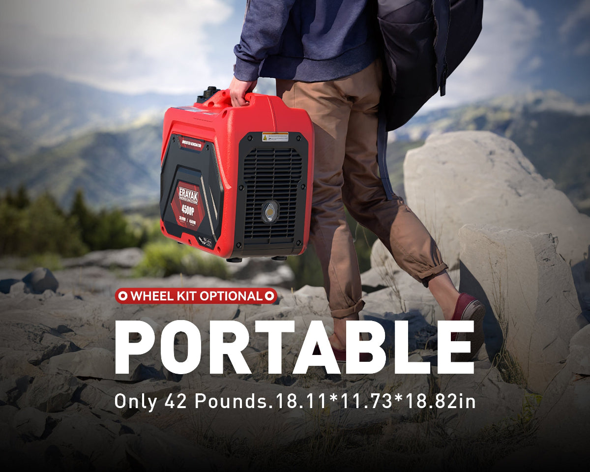 erayak 2400 watt inverter generator portable m