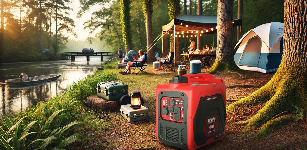 erayak_4500_watt_inverter_generator_camping outdoors 2