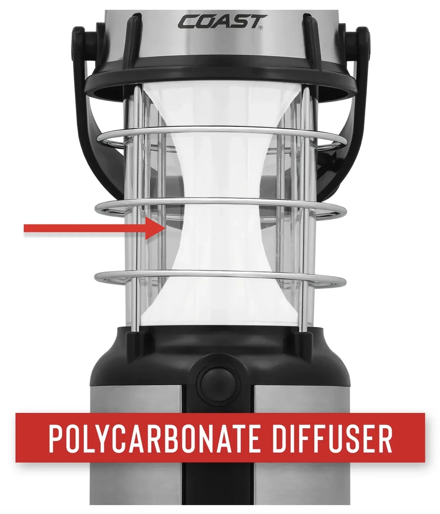 (2 Pack) EAL18 LED Lantern – 460 Lumens, Dual Color (White & Red), 4 Light Modes, IP54 Rated