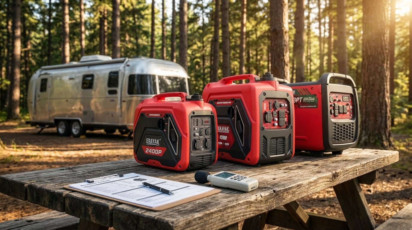 5 Best Quiet Dual Fuel Inverter Generators for RVs [2026 Tested] - Erayak Power