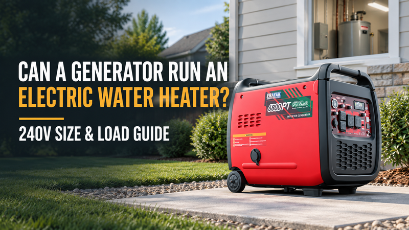 Can a Generator Run an Electric Water Heater? Size and Load Guide