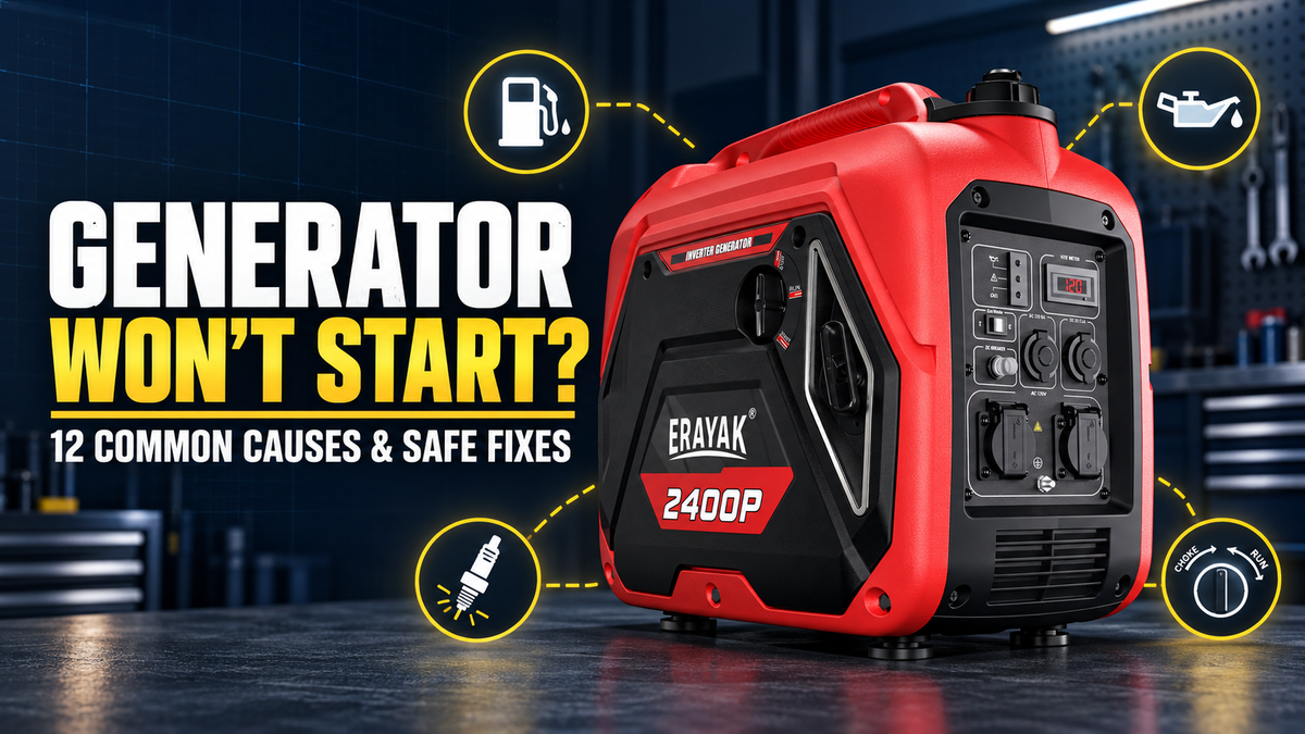 Generator Won’t Start? 12 Common Causes and Safe Fixes