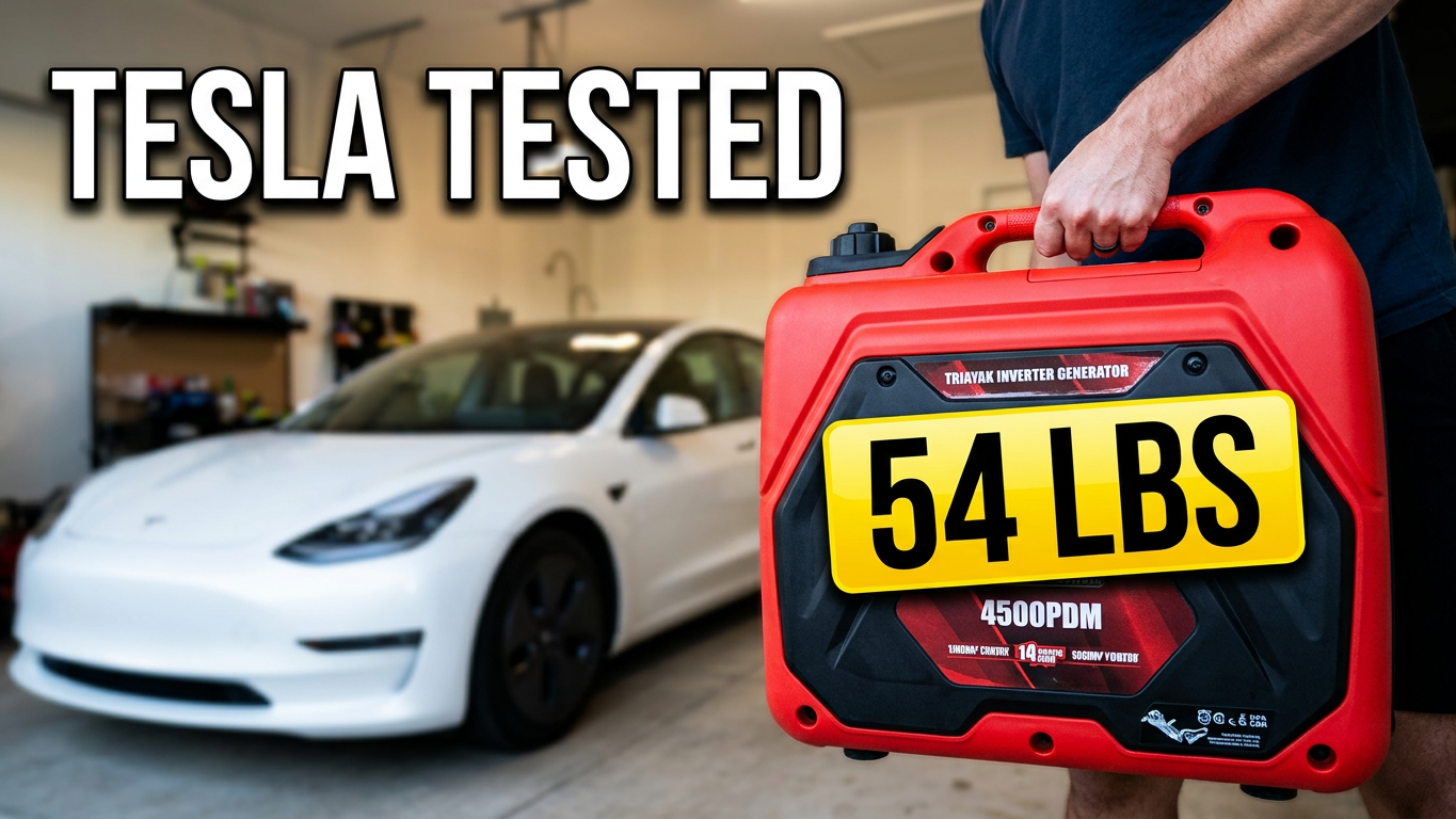 Can You Charge an EV With a Generator? Tesla 4500PD Test & Safety Guide