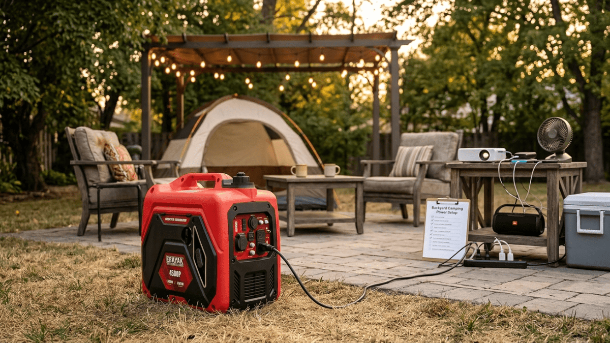 Backyard Camping Power Setup: Generator Guide for Family Outdoor Nights - Erayak Power