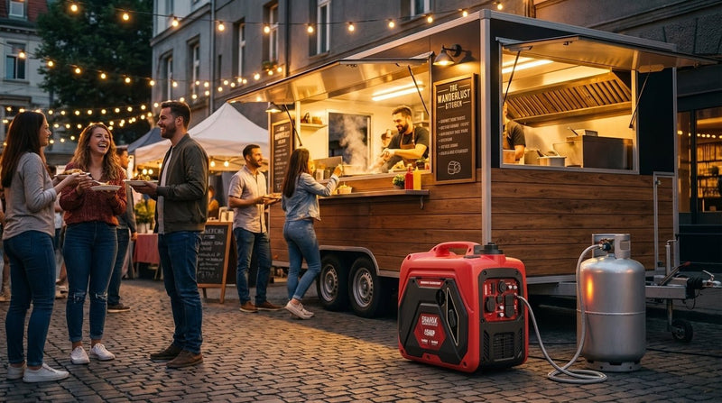 Best Generator for Food Trucks in 2026: Quiet Power, Size Chart & Tri-Fuel Guide - Erayak Power