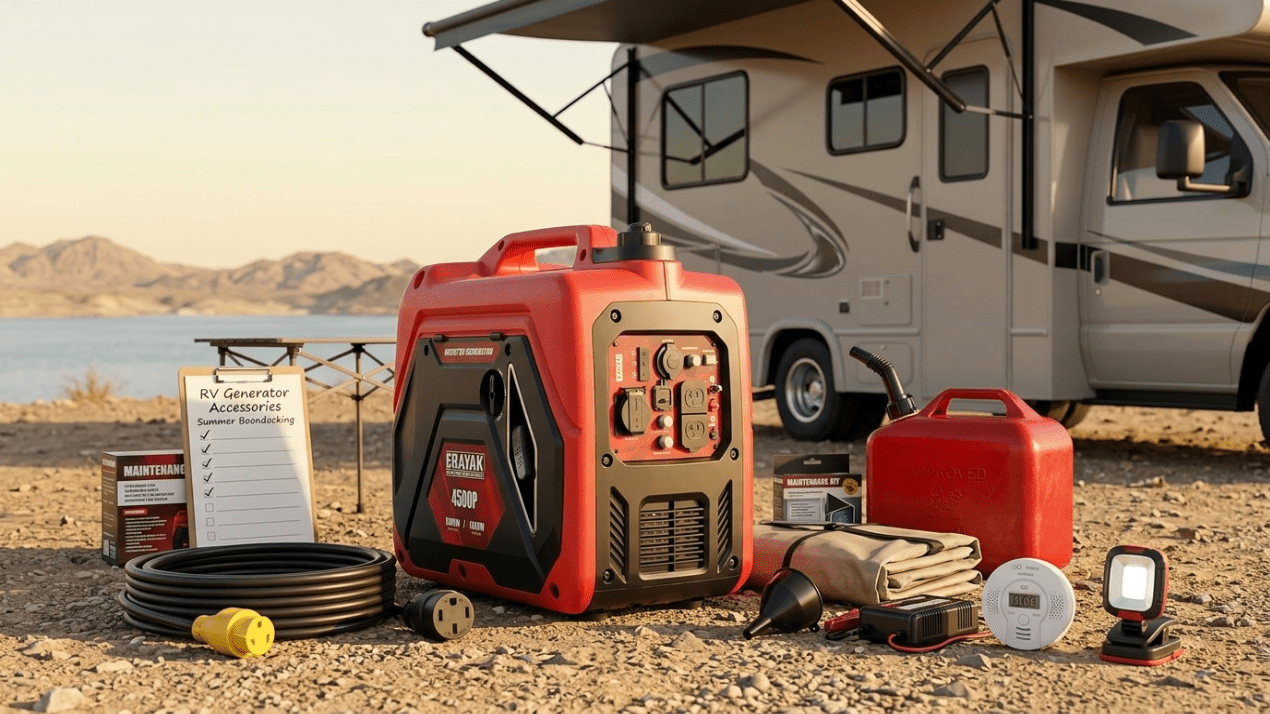 Best Inverter Generator for RV Use: 2026 Size, Noise & Power Guide - Erayak Power