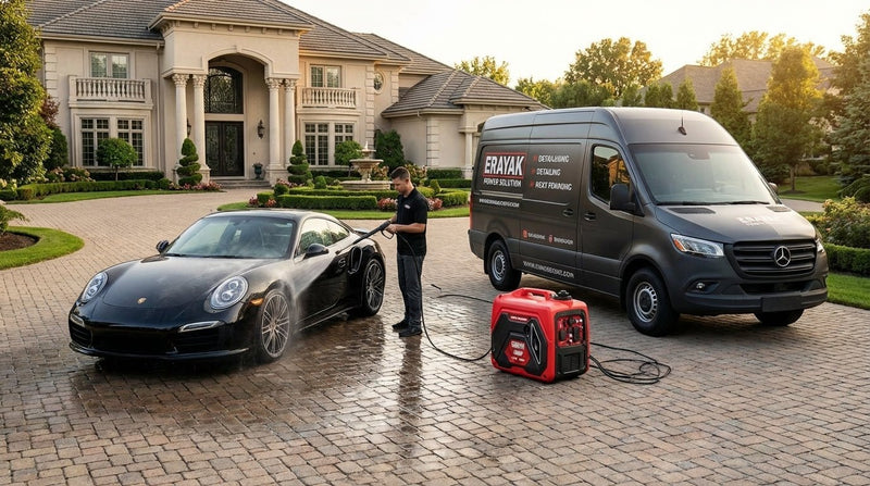 Best Quiet Generator for a Mobile Detailing Business in 2026 - Erayak Power