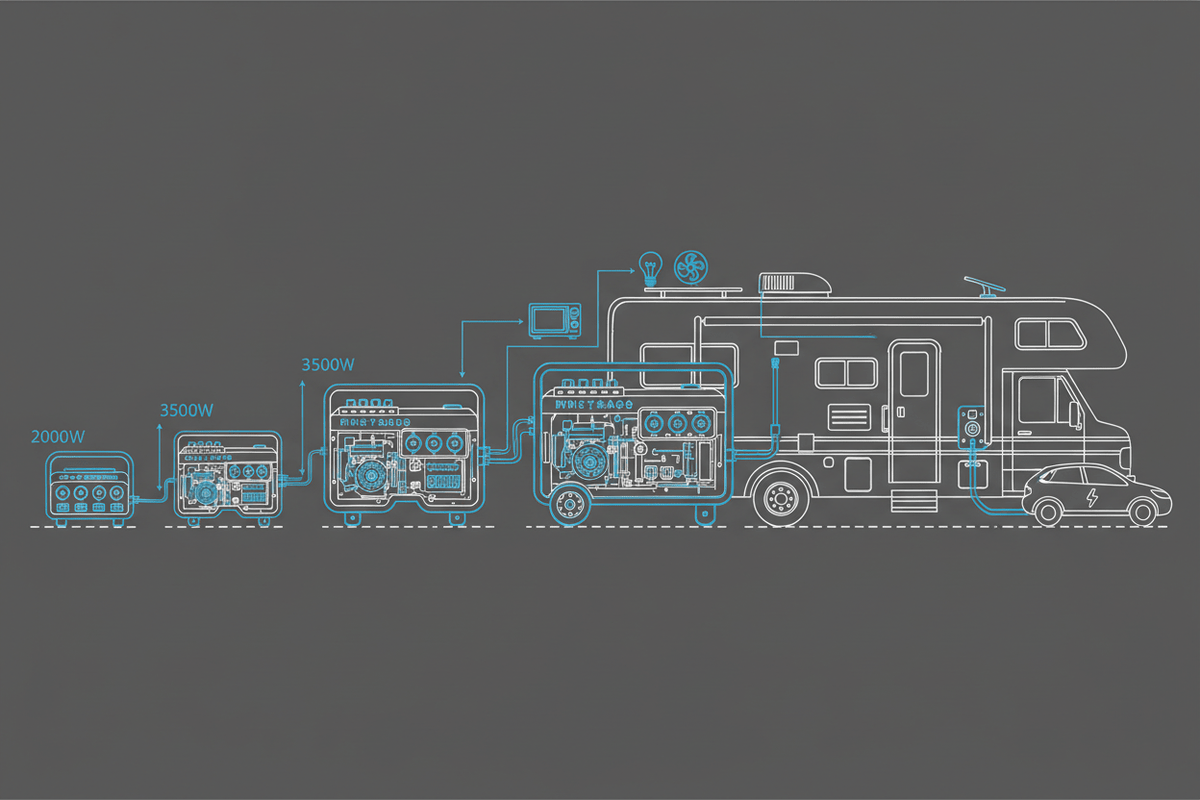 Best RV Generator Size: Wattage Recommendations for Every RV Type